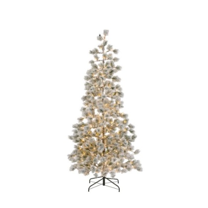 Gallery Flocked Pine LED Christmas Tree 7ft Gallery Flocked Pine LED Christmas Tree 7ft