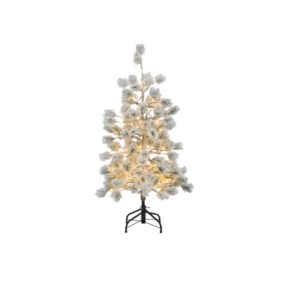 Gallery Flocked Pine LED Christmas Tree 4ft Gallery Flocked Pine LED Christmas Tree 4ft