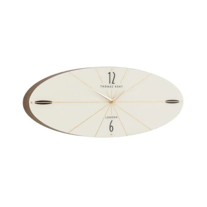Thomas Kent Greenwich Ellipse Wall Clock Snow White Thomas Kent Greenwich Ellipse Wall Clock Snow White