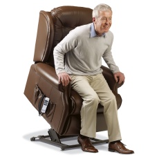 Sherborne Lynton Leather Dual Motor Riser Recliner VAT FREE