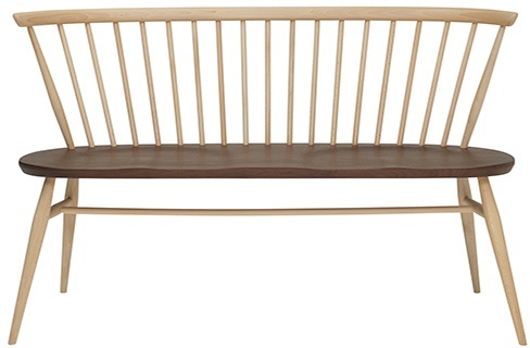 Ercol Originals Love Seat Walnut & Beech