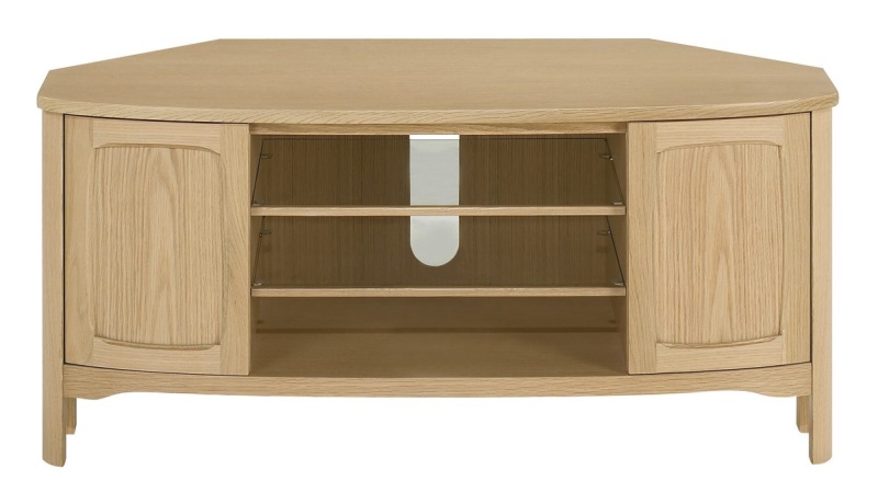 Nathan 5875 Shades Oak Shaped Corner TV Unit