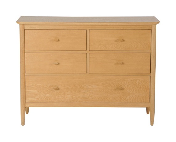 Ercol 2683 Teramo 5 Drawer Wide Chest