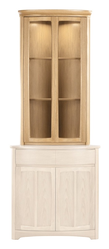 Nathan 4905 Shades Oak Shaped Corner Display Top Unit