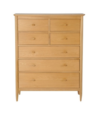 Ercol 2684 Teramo 7 Drawer Tall Wide Chest