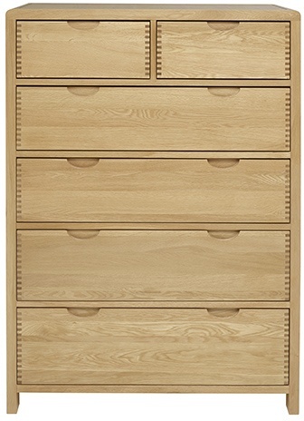 Ercol 1363 Bosco 6 Drawer Tall Wide Chest