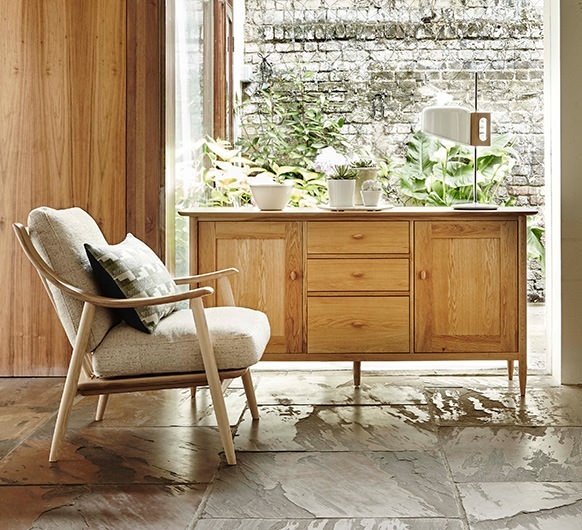 Ercol 3665 Teramo Large Sideboard in a modern home setting