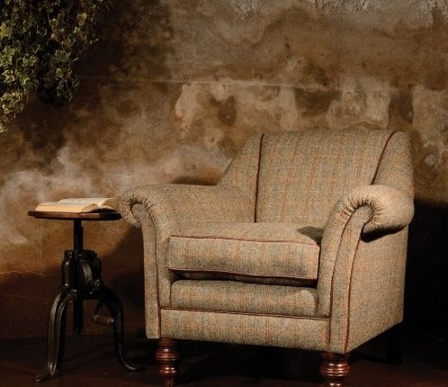 Tetrad Harris Tweed Dalmore Accent Chair - Option A (Tweed)