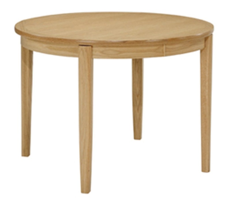 Nathan 2135 Shades Oak Circular Dining Table on Legs