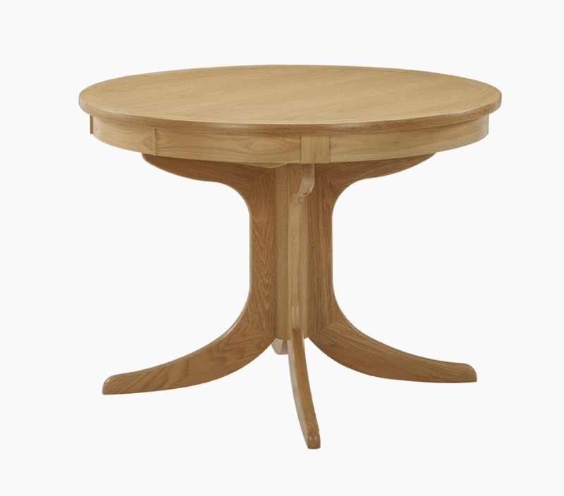 Nathan 2125 Shades Oak Circular Pedestal Dining Table