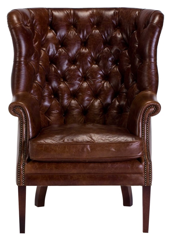 Tetrad Harris Tweed MacKenzie Chair Option H - All Leather