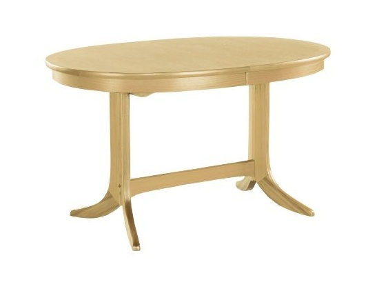 Nathan 2115 Shades Oak Oval Dining Table on Pedestal