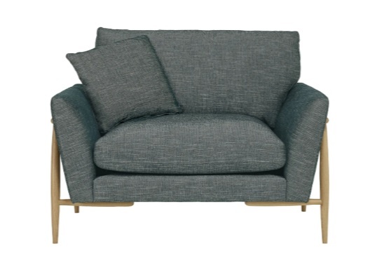 Ercol 4330 Forli Chair in Edit Fabric T250 with Clear Matt Oak Legs – Brentham Furniture