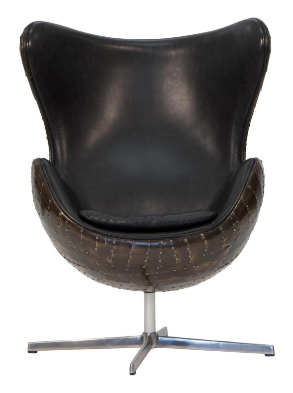Carlton Furniture Aviator Keeler Chair - Vintage Jet Brass