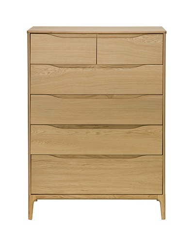 Ercol Ercol Rimini 3284 6 Drawer Tall Wide Chest