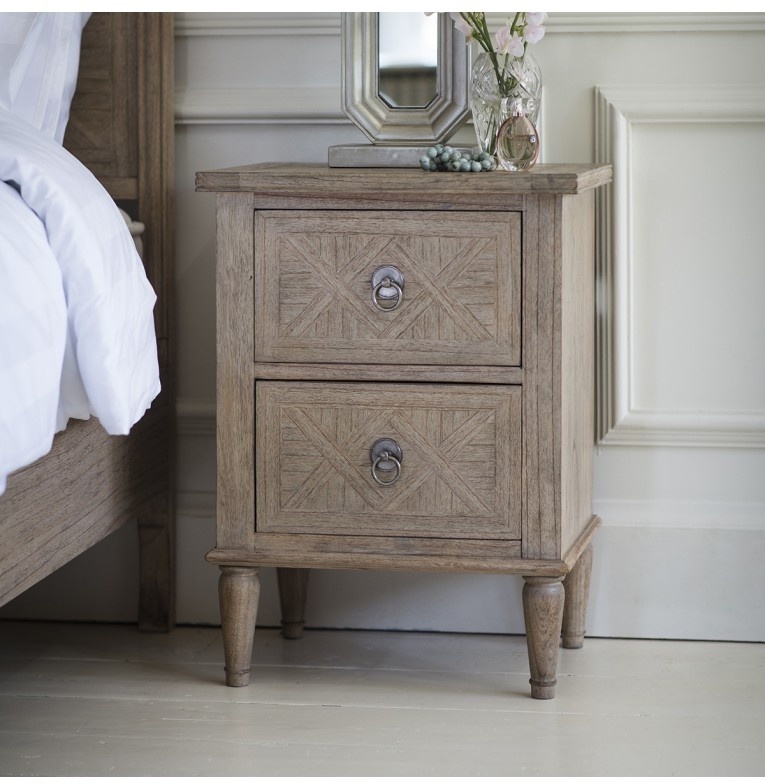 Gallery Gallery Mustique 2 Drawer Bedside Table