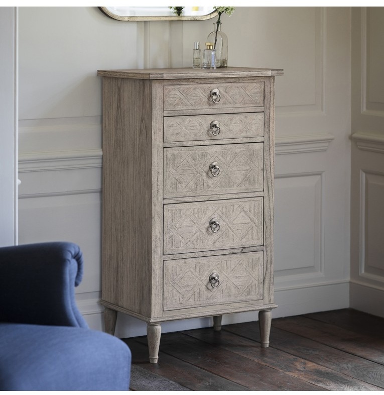 Gallery Rustique 5 Drawer Lingerie Chest
