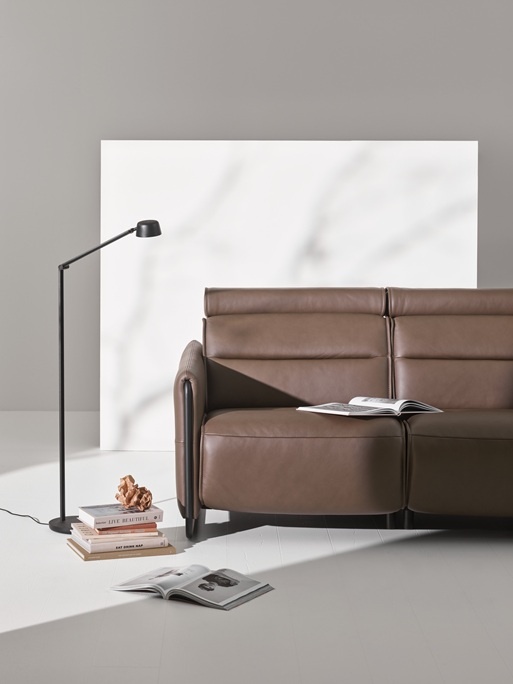 Stressless Furniture Stressless Emily 3 Seater Sofa With Steel Arm