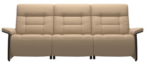 Stressless Stressless Mary 3 Seater Sofa With 2 Power Seats - Wood Arm