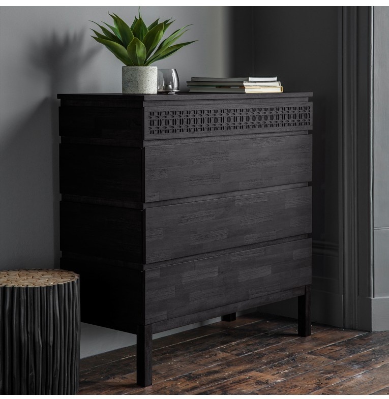 Gallery Boho Boutique 4 Drawer Chest in a contemporary home setting