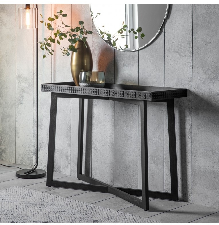 Gallery Boho Boutique Console Table in a classic home setting