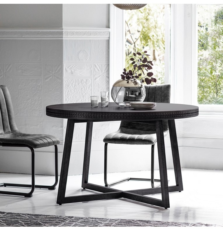 Gallery Boho Boutique Round Dining Table in modern dining area