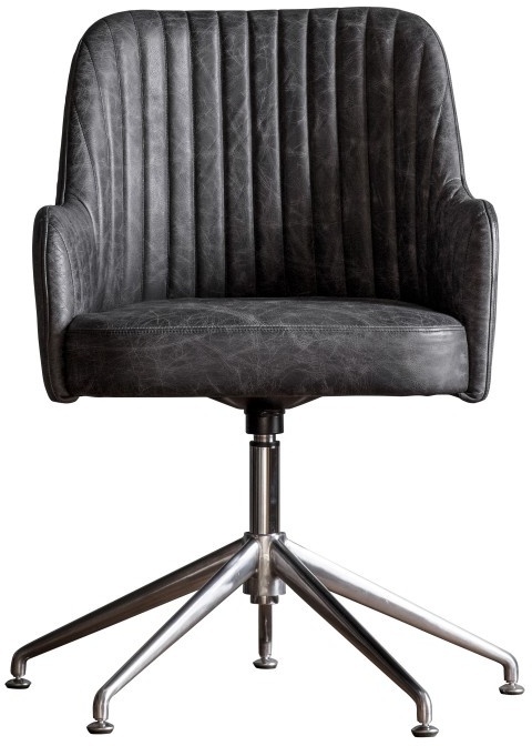 Gallery Gallery Curie Swivel Chair Antique Ebony