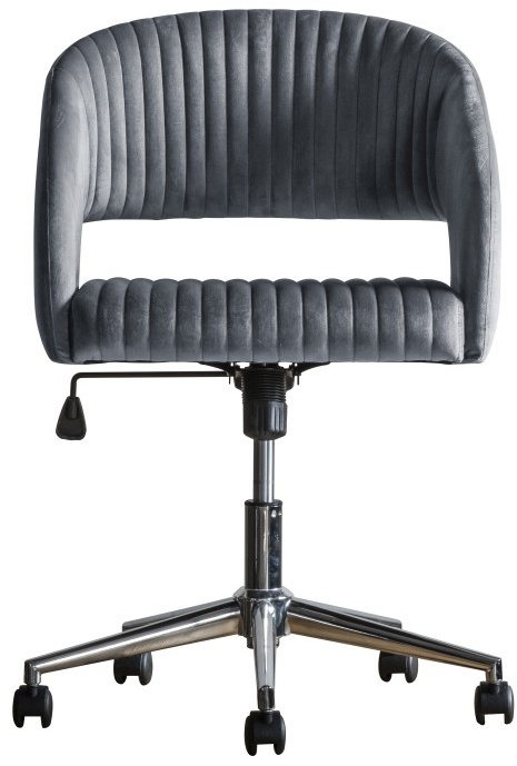 Gallery Gallery Murray Swivel Chair Charcoal Velvet
