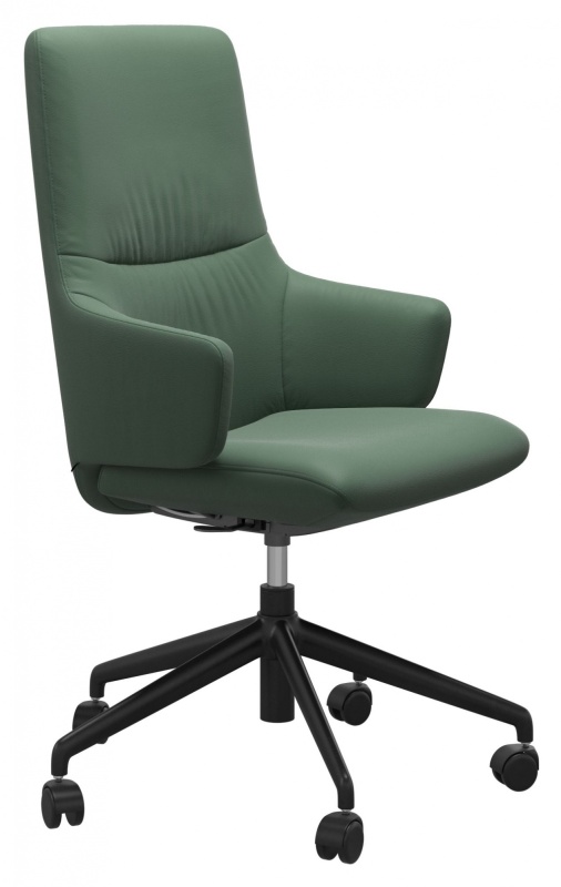 Stressless Stressless Mint High Back Office Chair With Arms