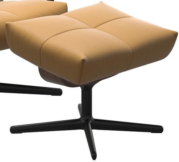 Stresslesss David Medium Chair and Stool with Classic Base
