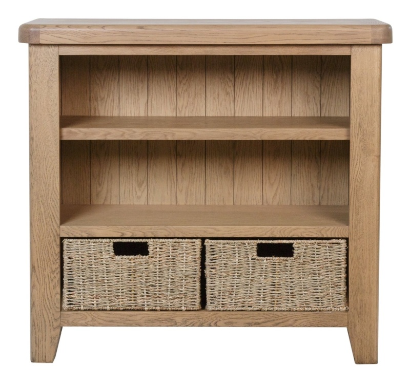 Brentham Furniture Warm Oak Small Bookcase