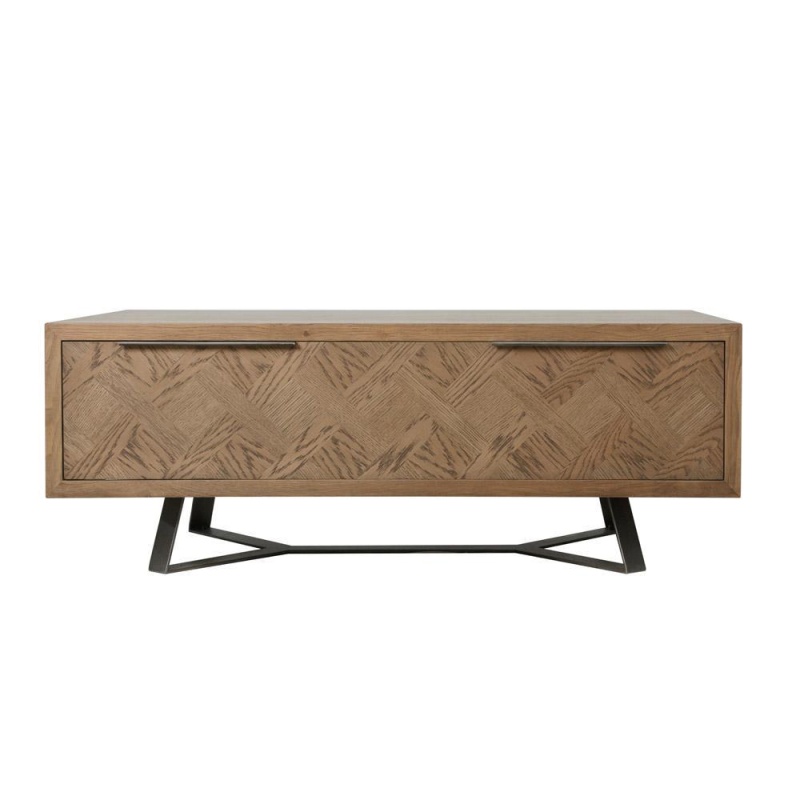 Brentham Furniture Industrial Parquet Coffee Table