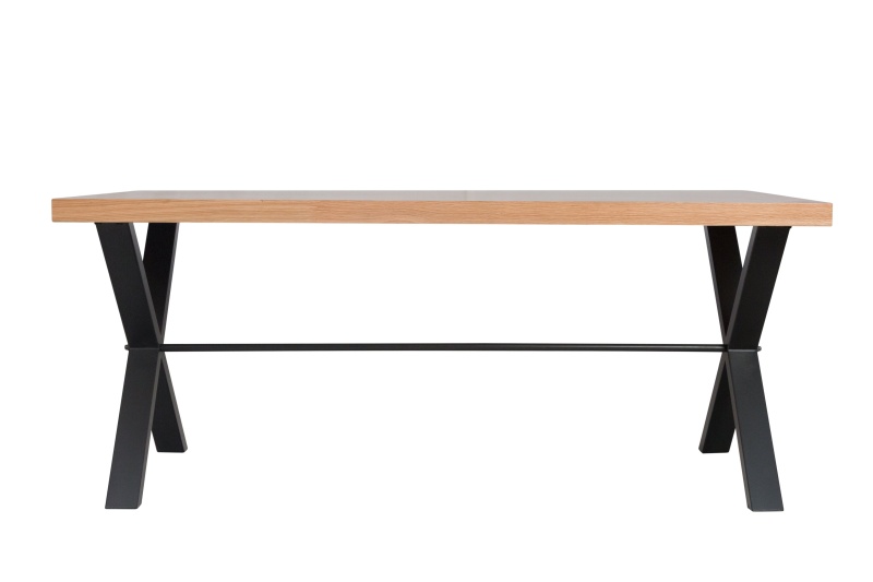 Brentham Furniture Industrial Oak 1.8m Dining Table