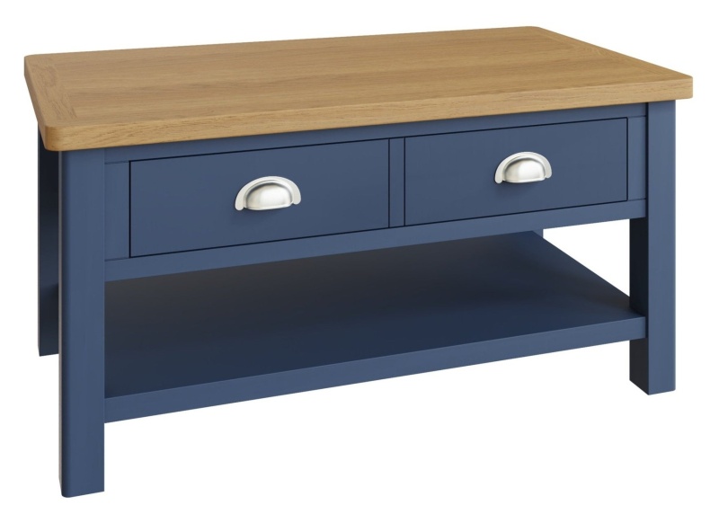 Brentham Furniture Traditional Painted Oak Large Coffee Table