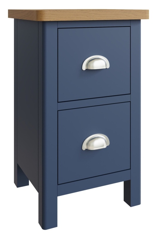 Brentham Furniture Traditional Painted Oak Small Bedside Table