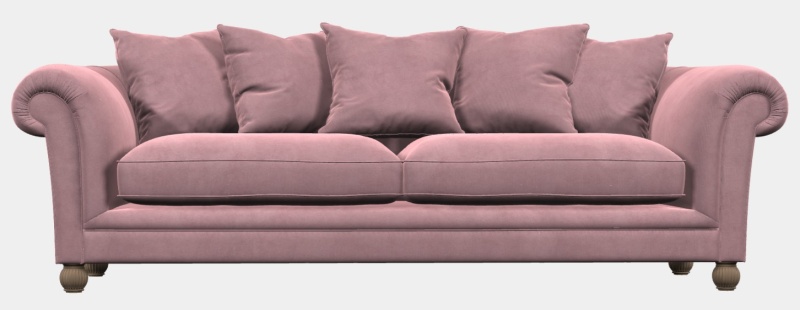 Elgar Grand Sofa | Enigma Claret | Brentham Furniture