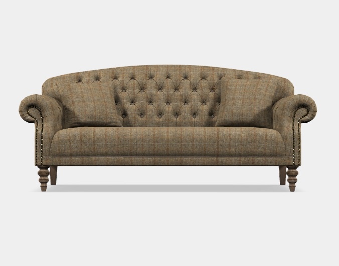 Tetrad Tetrad Harris Tweed Arbroath Midi Sofa - Option A - All Tweed