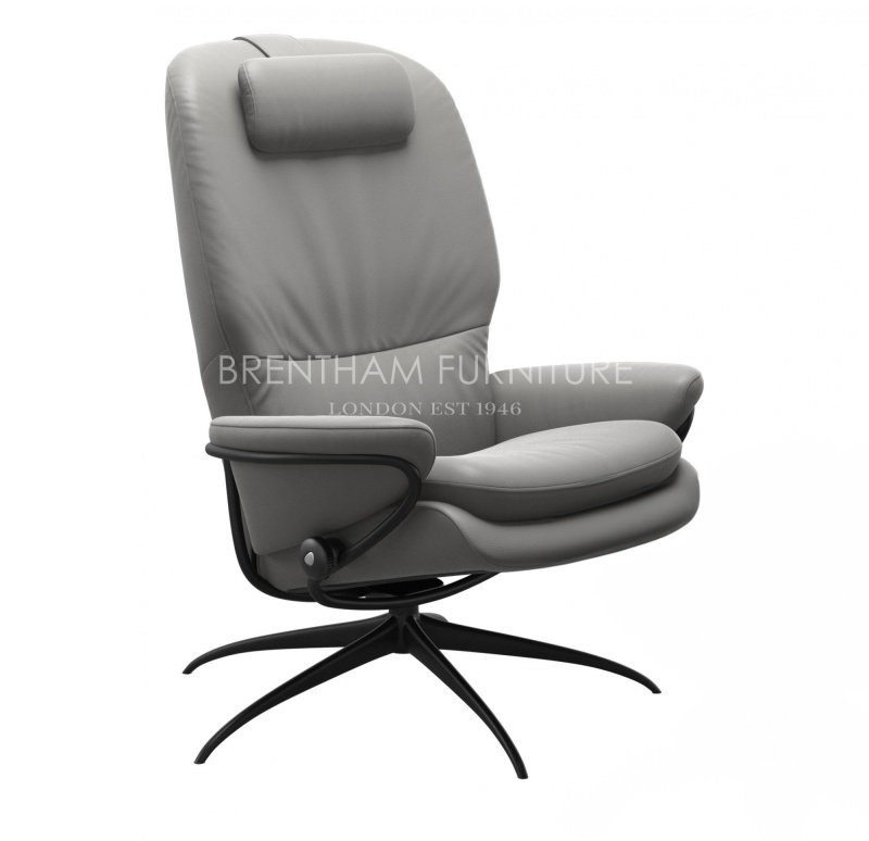 Stressless Stressless Rome High Back Chair With Star Base (No stool)
