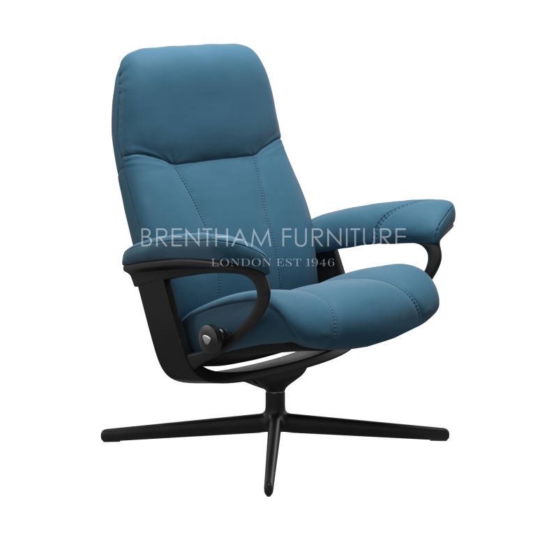 Stressless Stressless Consul Chair with Cross Base (No stool)