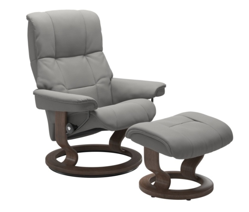 Stressless Furniture Stressless Mayfair Chair and Stool with Classic Base