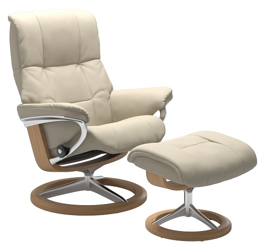 Stressless Stressless Mayfair Chair and Stool with Signature Base