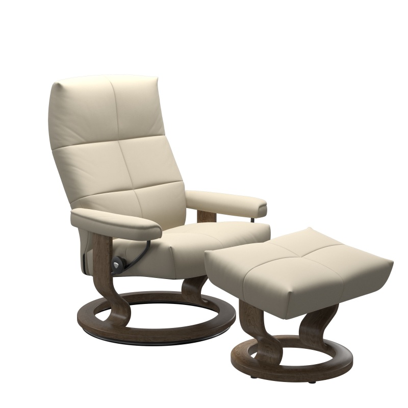 Stressless Stressless David Chair and Stool with Classic Base