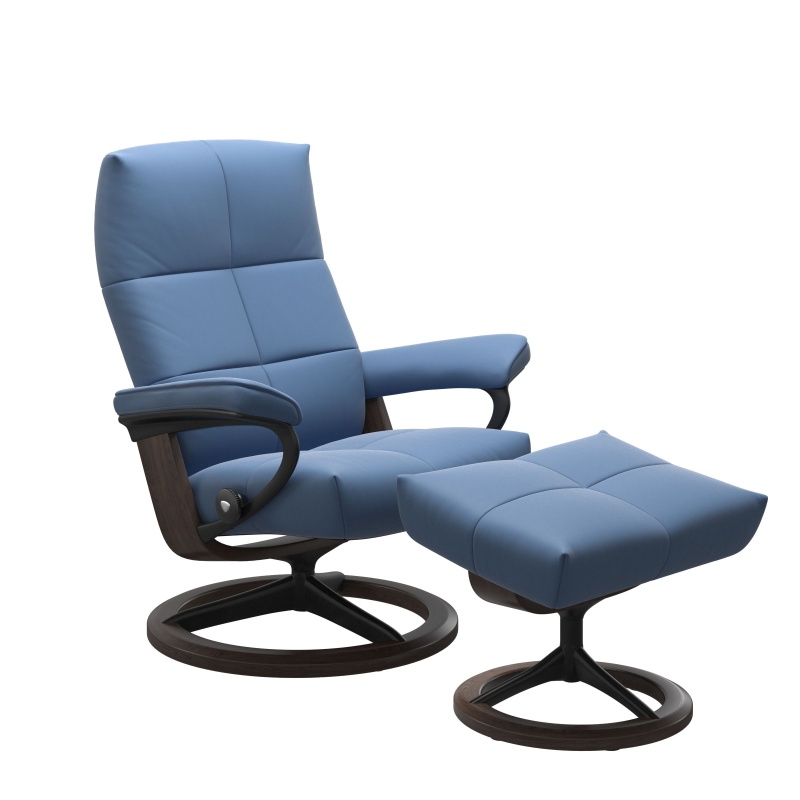 Stressless Stressless David Chair and Stool with Signature Base