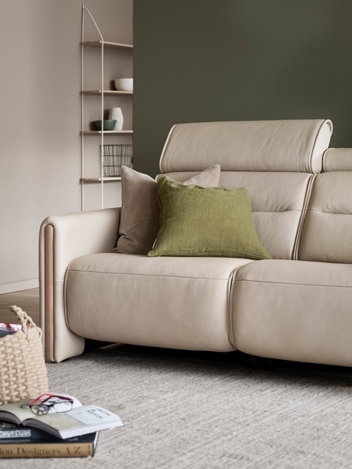 Stressless Furniture Stressless Emily 2 Seater Sofa With Wood Arm