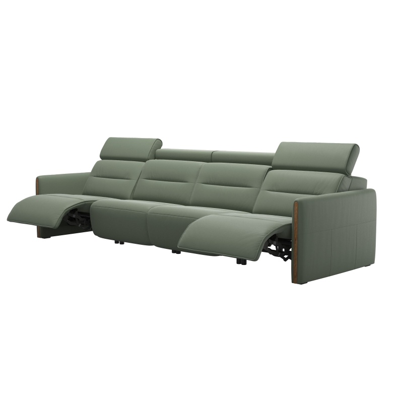 Stressless Stressless Emily 4 Seater Sofa With Wood Arm 2 Power