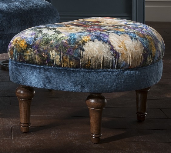 Spink & Edgar By Tetrad Spink & Edgar Crawford Stool - Mixed Fabrics