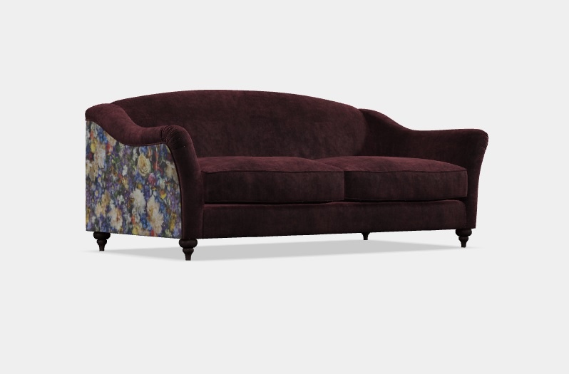 Spink & Edgar By Tetrad Spink & Edgar Lamour Midi Sofa Mixed Fabrics