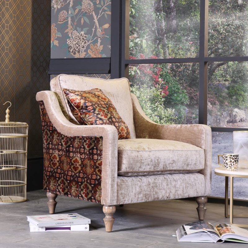 Spink & Edgar By Tetrad Spink & Edgar Bardot Chair - Mixed Fabrics