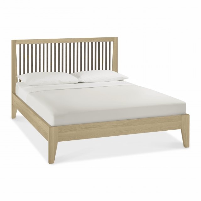 Bentley Designs Bentley Designs Rimini Aged Oak & Weathered Oak Kingsize Slatted Bedstead