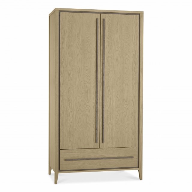Bentley Designs Bentley Designs Rimini Aged Oak & Weathered Oak Double Wardrobe